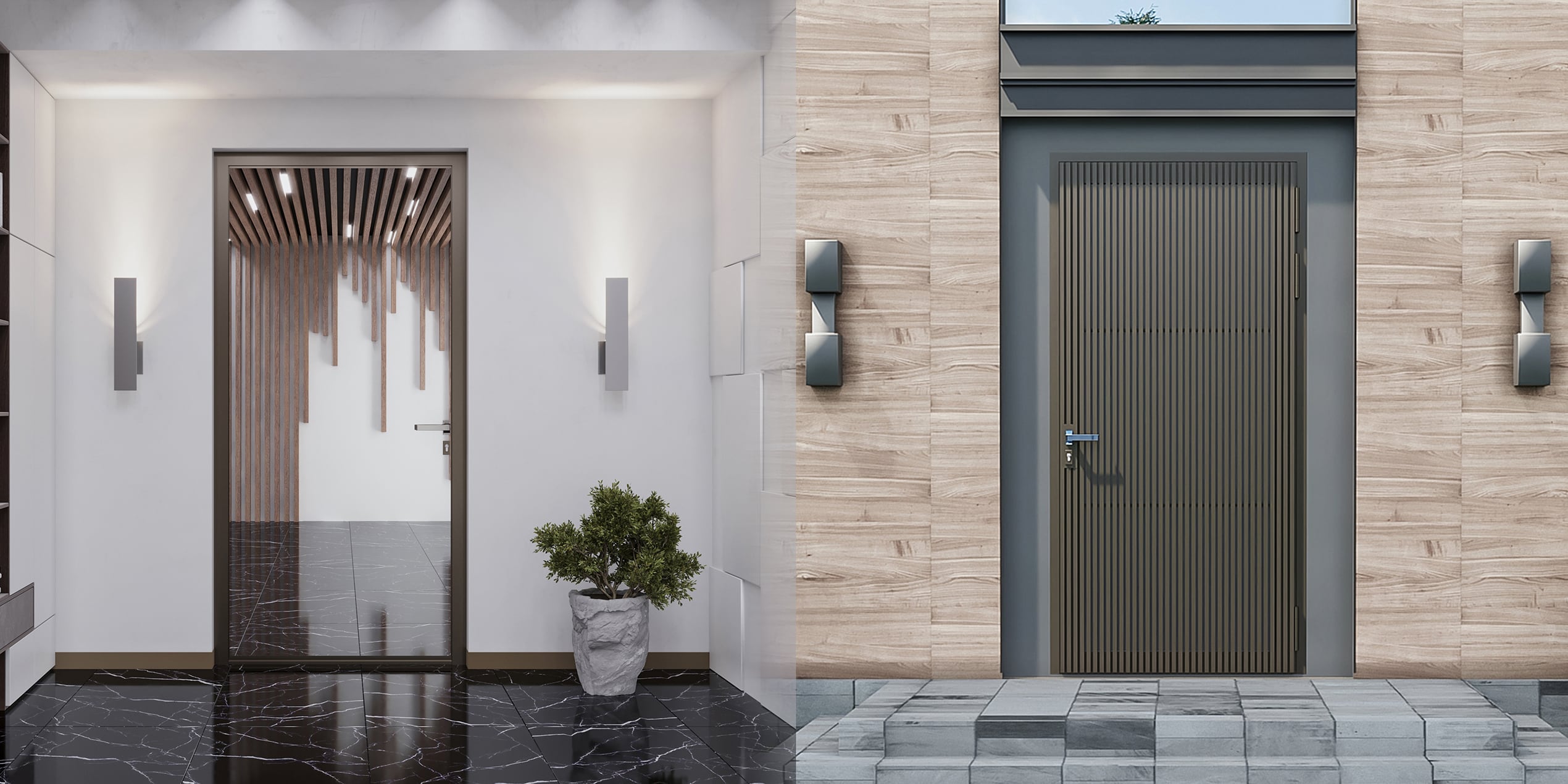 Теплая входная дверь TORNHOFF с терморазрывом